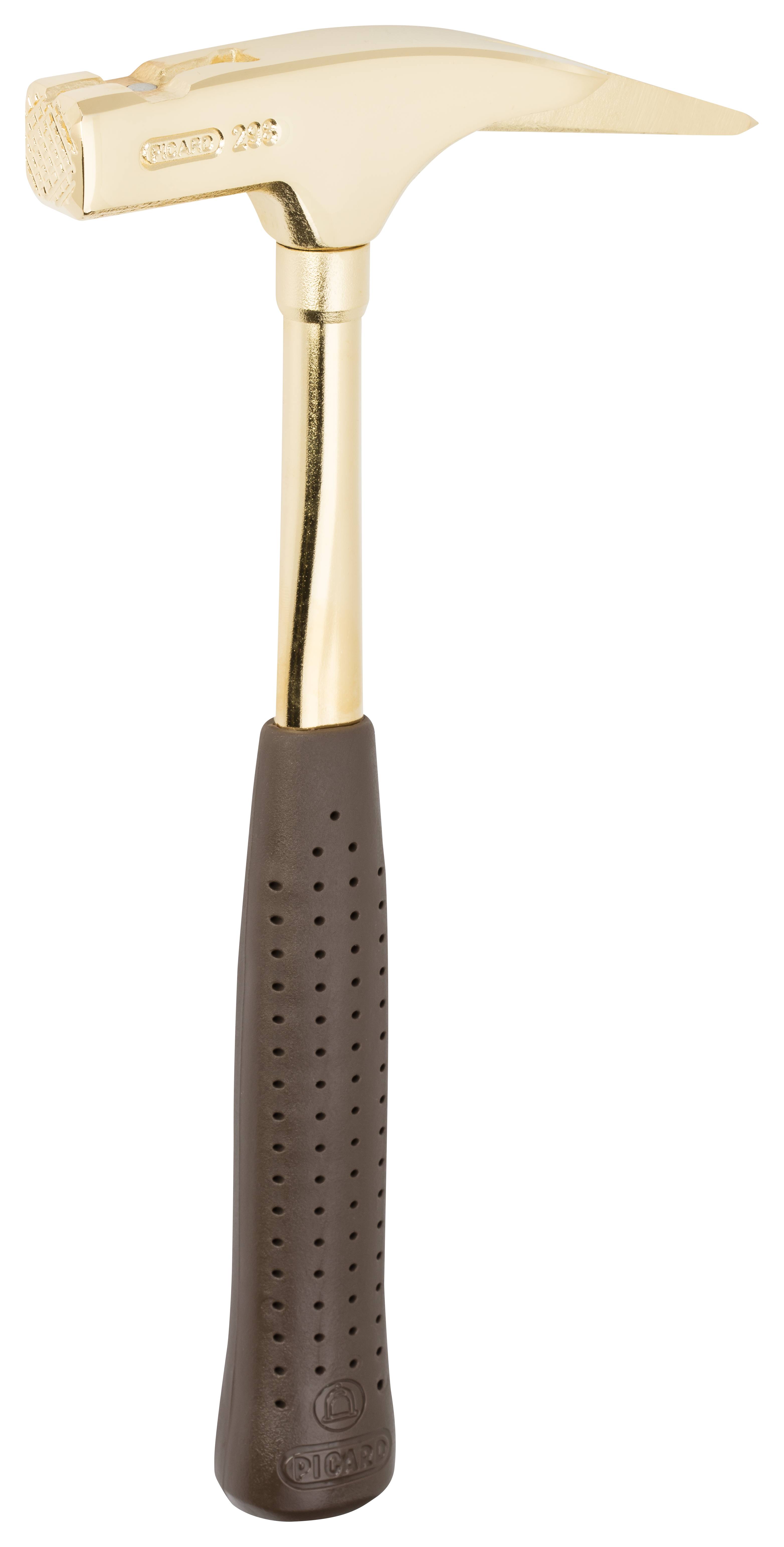 PICARD Latthammer vergoldet in Holzkiste Nr. 298f geraut