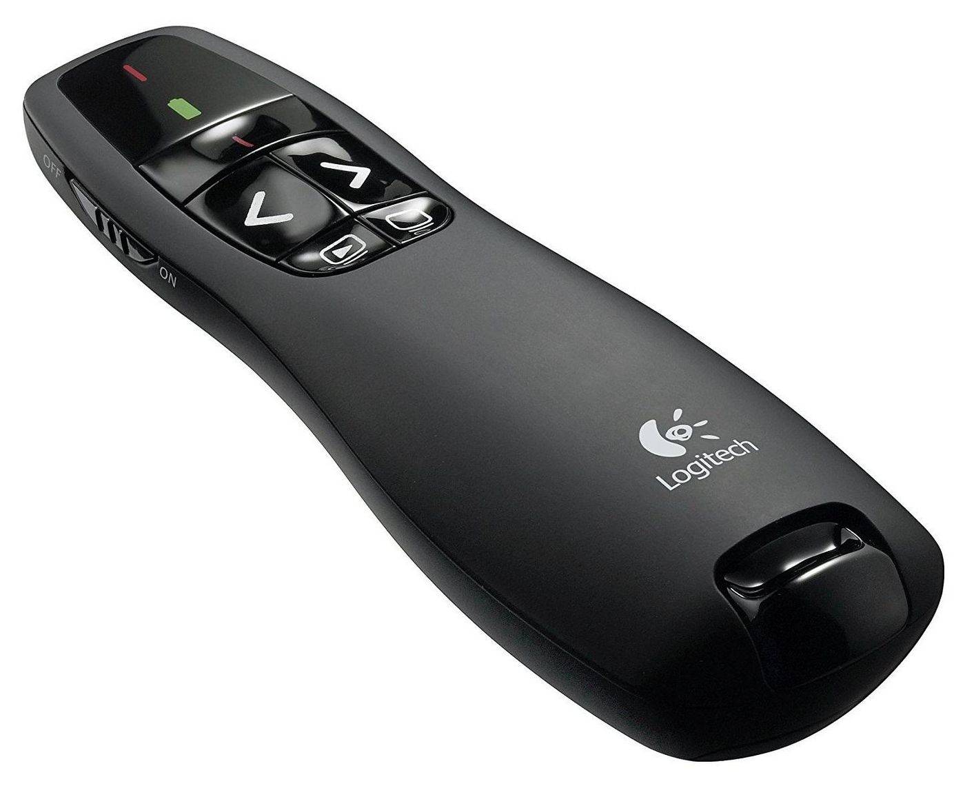Logitech R400 - RF - USB - 15 m - Schwarz