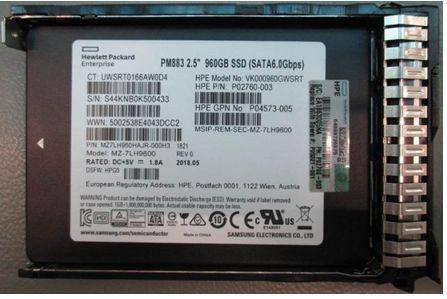 HPE - SSD - 960 GB - Hot-Swap - 2.5 SFF (6.4 cm SFF) - SATA