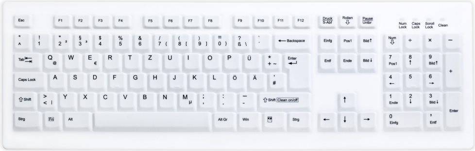 Active Key AK-C8100, Volle Größe (100%), Kabellos, RF Wireless, Weiß