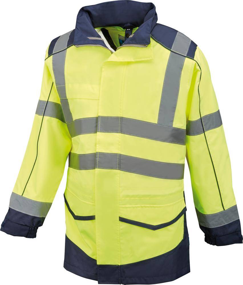Warnregenjacke Whistler Gr. M, gelb/marine,FORMAT