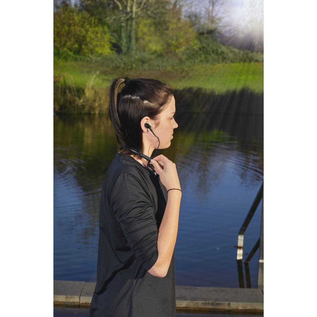 hama 00184190 Bluetooth®-Kopfhörer "Freedom Neck II", In-Ear, Mikrofon, Ear-Hook, Schwarz