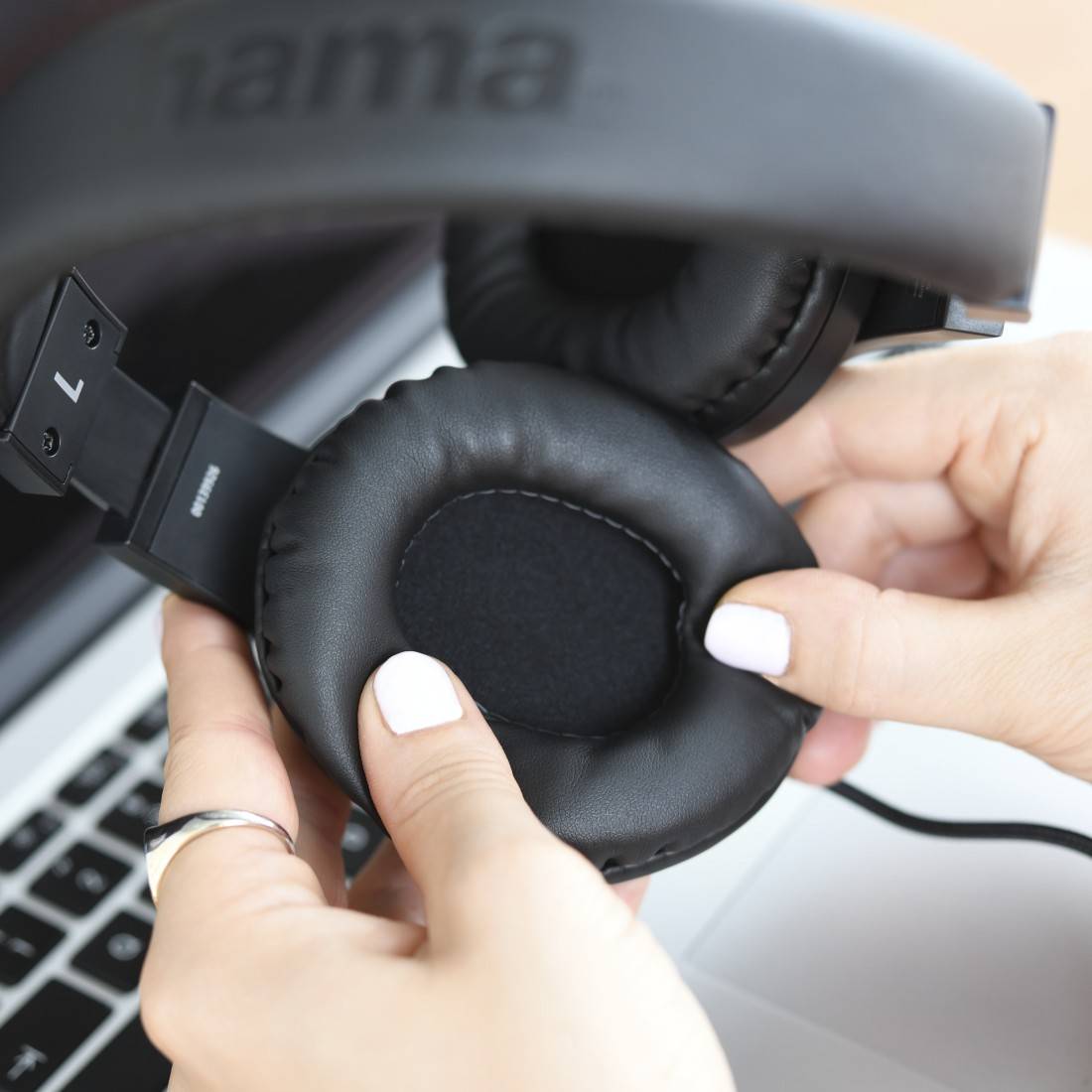 hama 00139926 PC-Office-Headset "HS-P350", Stereo, Schwarz