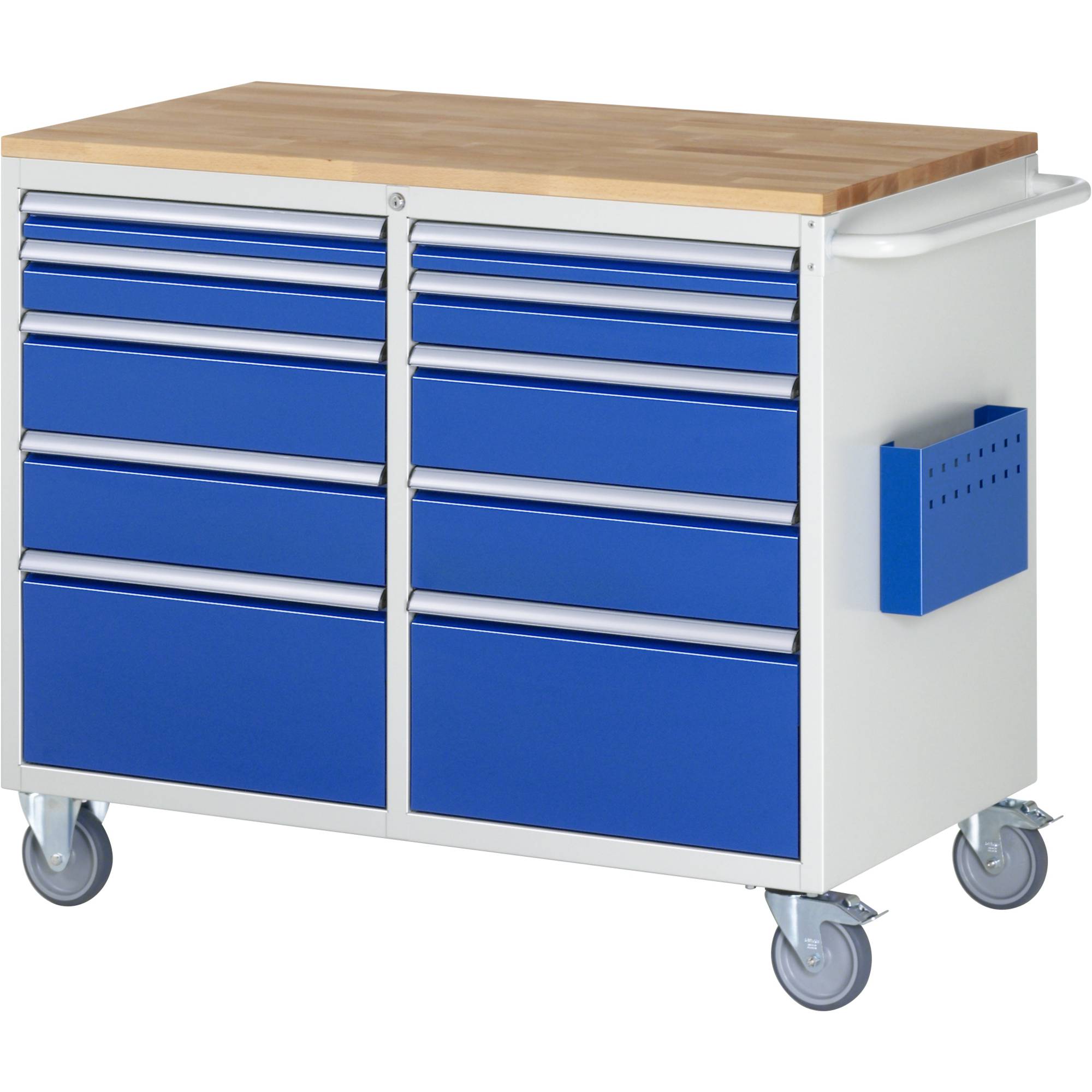 Montagewagen 1145x650x975 10xSchub-TA Top 25mm lgr/ebl
