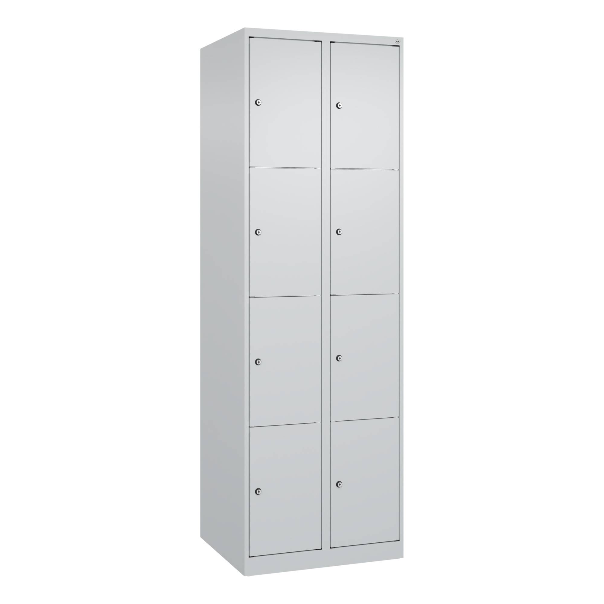 Schließfachschr Classic PLUS 2x4F 1850x600x500 lgr/lgr