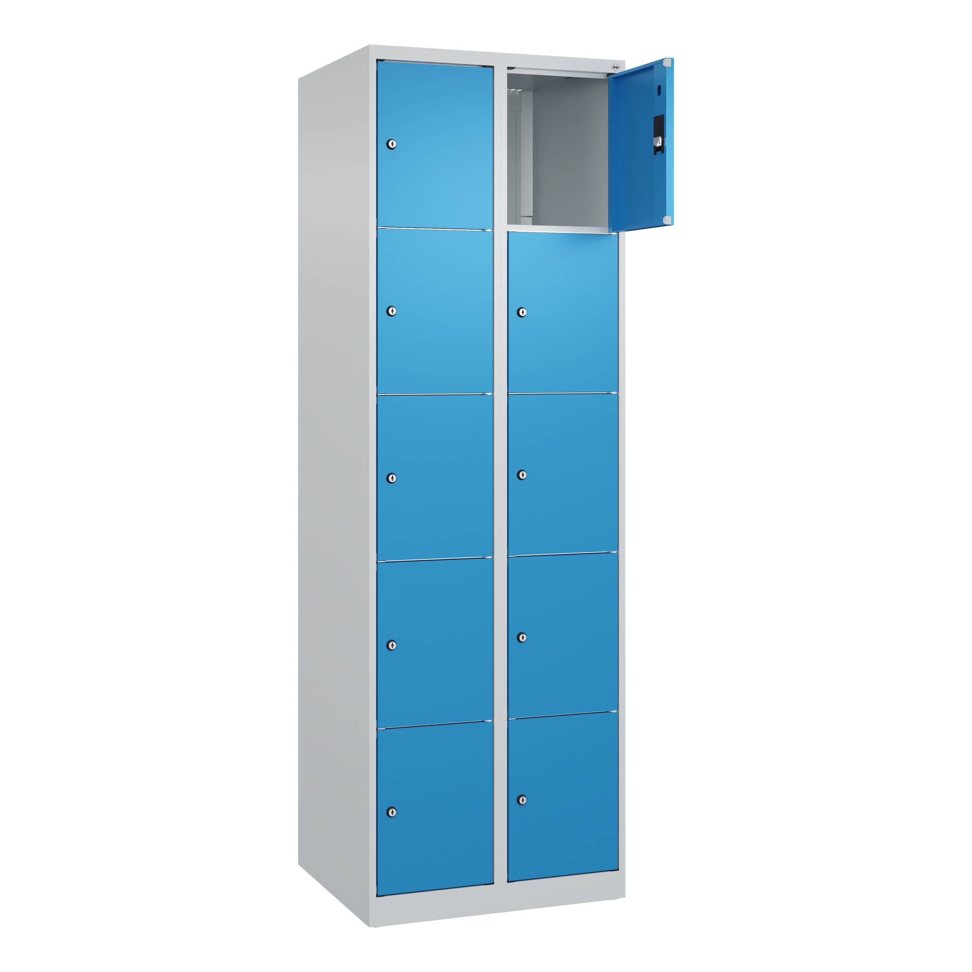 Schließfachschr Classic PLUS 2x5F 1850x600x500 lgr/lbl