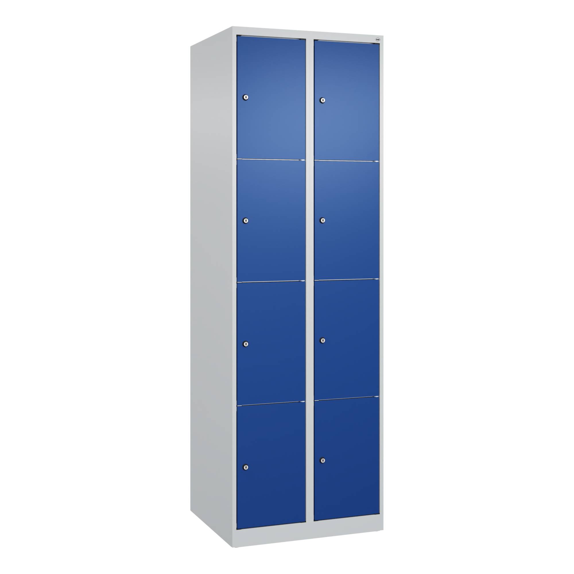 Schließfachschr Classic PLUS 2x4F 1850x600x500 lgr/lbl