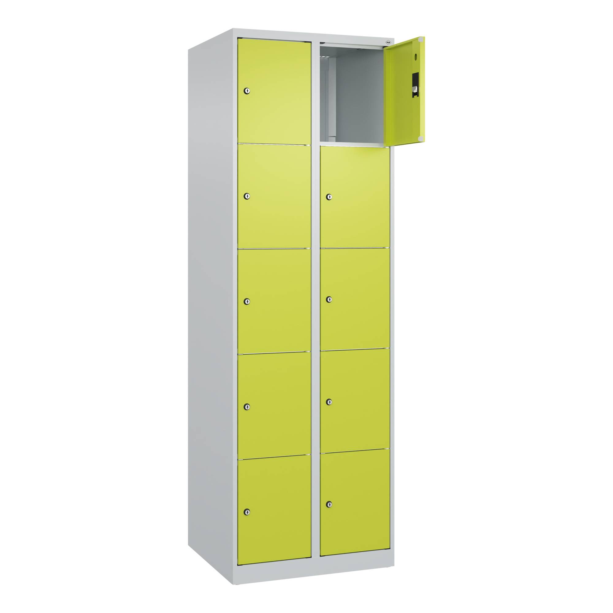 Schließfachschr Classic PLUS 2x5F 1850x600x500 lgr/cgn