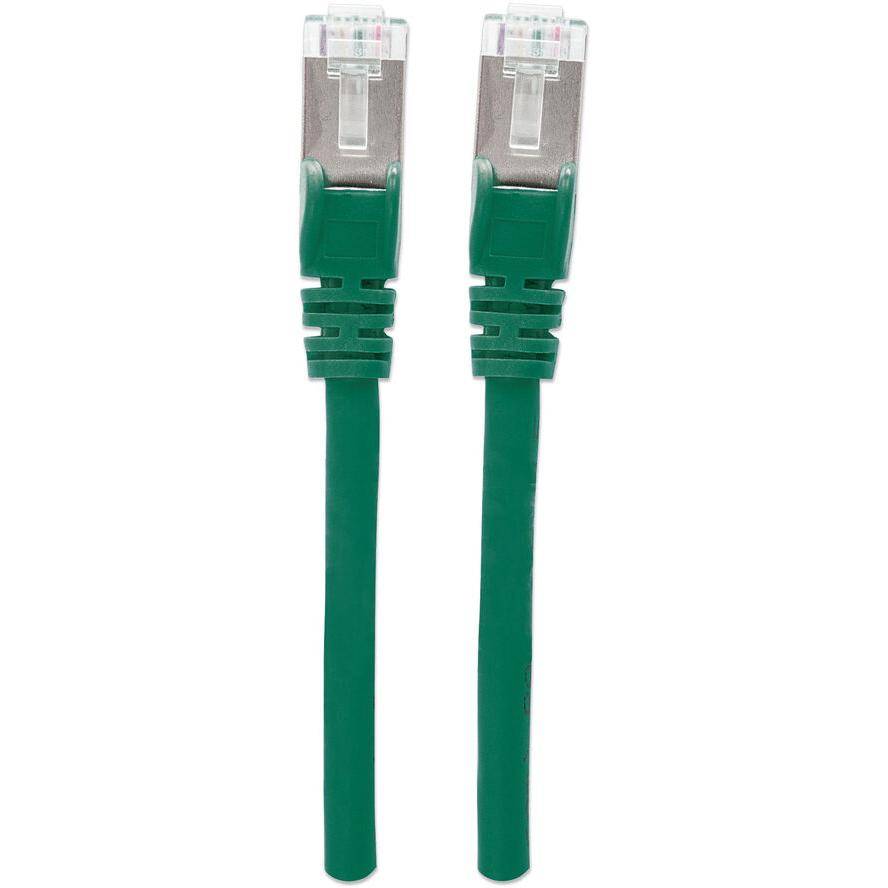Intellinet 735582 RJ45 Netzwerkkabel, Patchkabel CAT 6 S/FTP 5.00 m Grün vergoldete Steckkontakte 1 St.