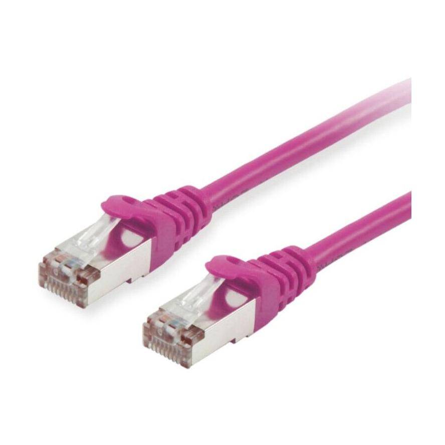 Equip 605556 RJ45 Netzwerkkabel, Patchkabel CAT 6 S/FTP 10.00 m Violett vergoldete Steckkontakte 1 St.
