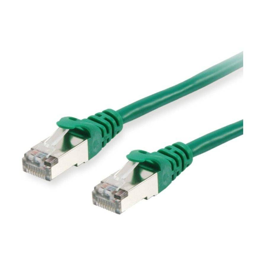 Equip 605640 RJ45 Netzwerkkabel, Patchkabel CAT 6 S/FTP 1.00 m Grün vergoldete Steckkontakte 1 St.