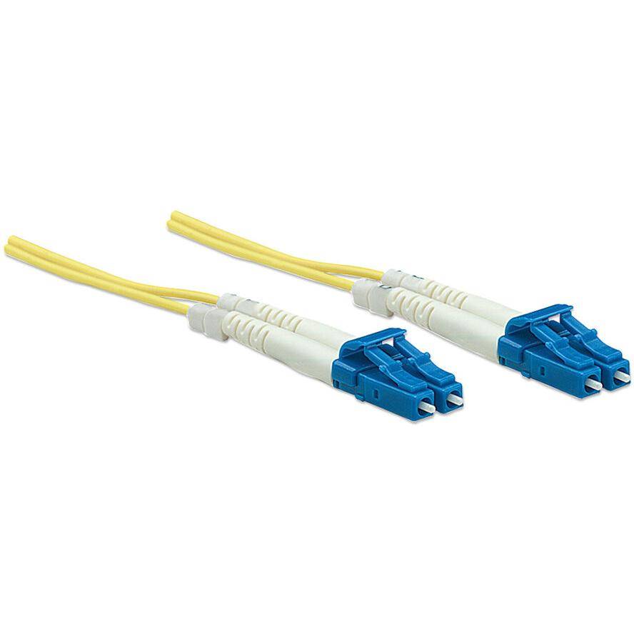 Intellinet 750004 Glasfaser LWL Anschlusskabel 2.00m Gelb [1x LC-Stecker - 1x LC-Stecker] 9/125 µ Singlemode OS2
