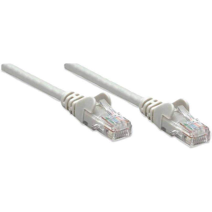 Intellinet 318976 RJ45 Netzwerkkabel, Patchkabel CAT 5e U/UTP 2.00 m Grau 1 St.
