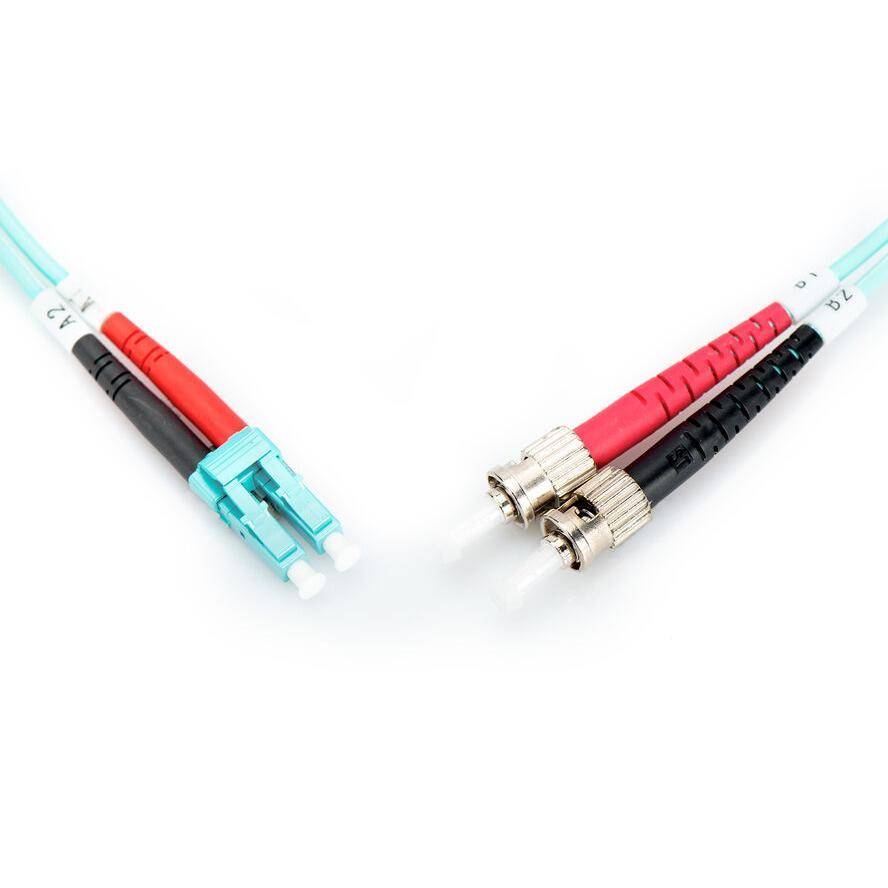 Digitus DK-2531-02/3 Glasfaser LWL Anschlusskabel [1x LC-Stecker - 1x ST-Stecker] 50/125 µ Multimode OM3 2.00 m