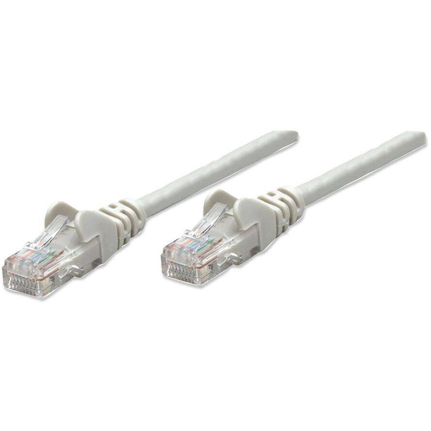 Intellinet 318228 RJ45 Patchkabel CAT 5e U/UTP 0.50 m Grau 1 St.