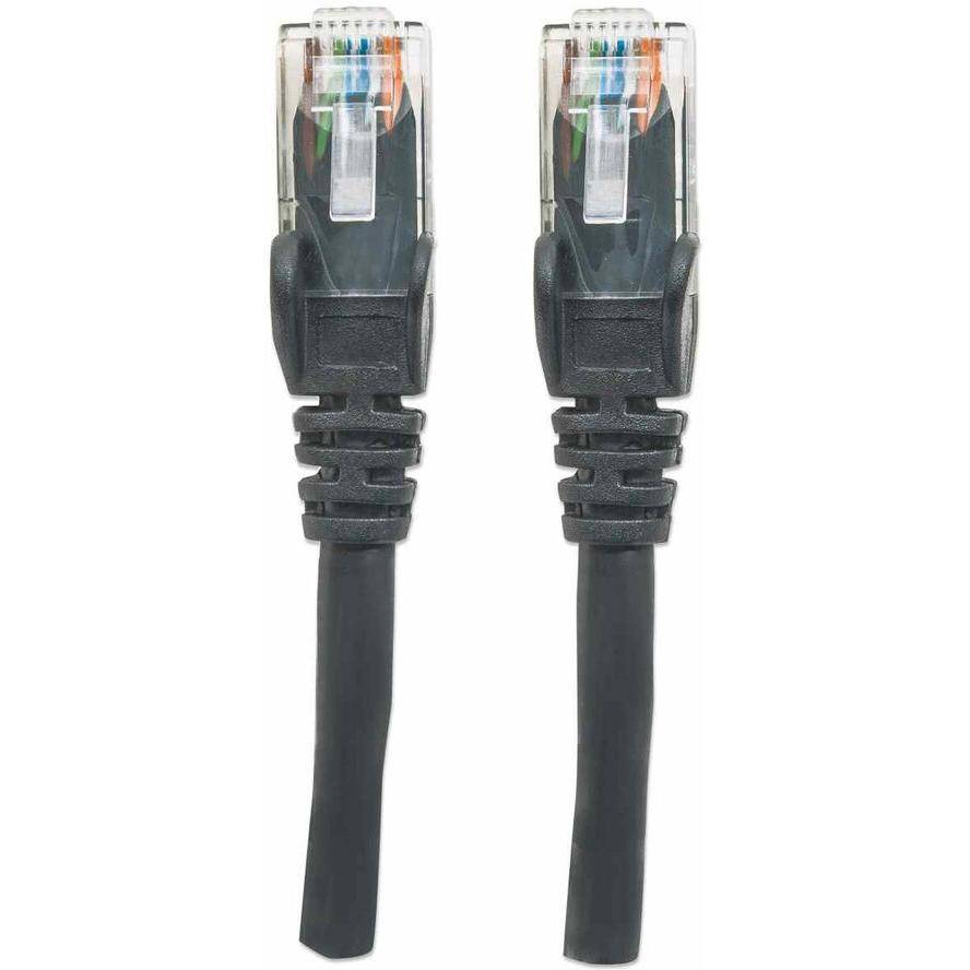 Intellinet 342063 RJ45 Netzwerkkabel, Patchkabel CAT 6 U/UTP 2.00 m Schwarz 1 St.