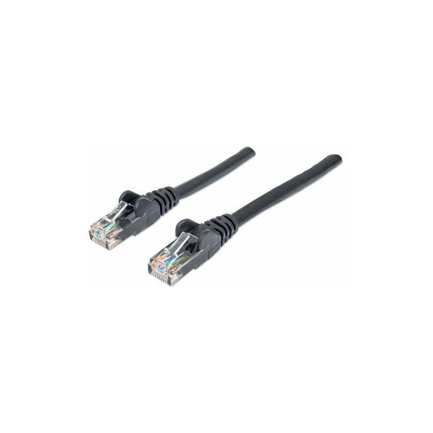 Intellinet 342063 RJ45 Netzwerkkabel, Patchkabel CAT 6 U/UTP 2.00 m Schwarz 1 St.