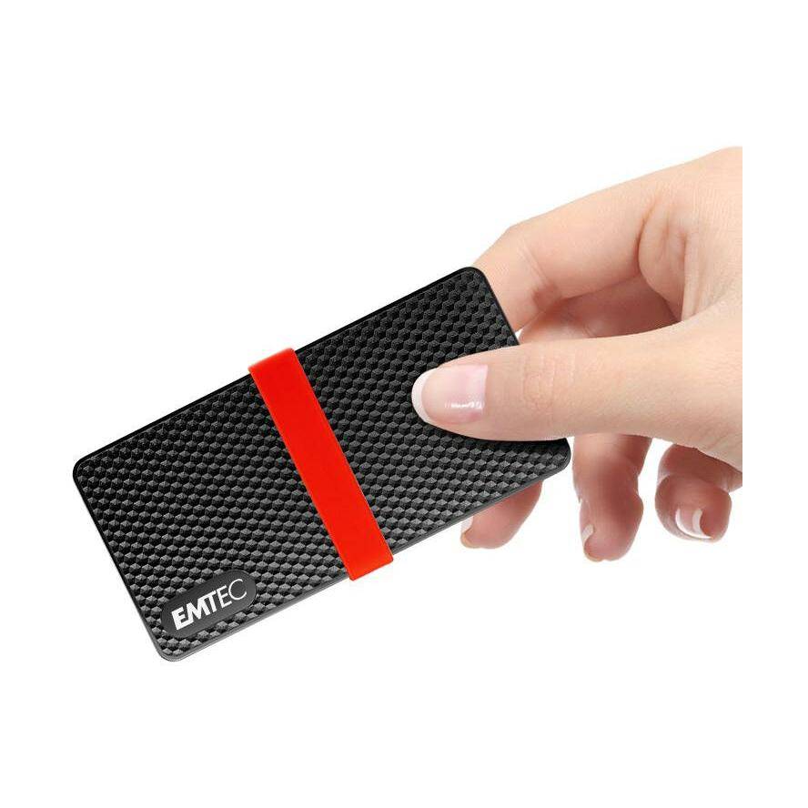 EMTEC X200 - SSD - 2 TB - extern (tragbar) - USB 3.2 Gen 1 (USB-C Steckverbinder)