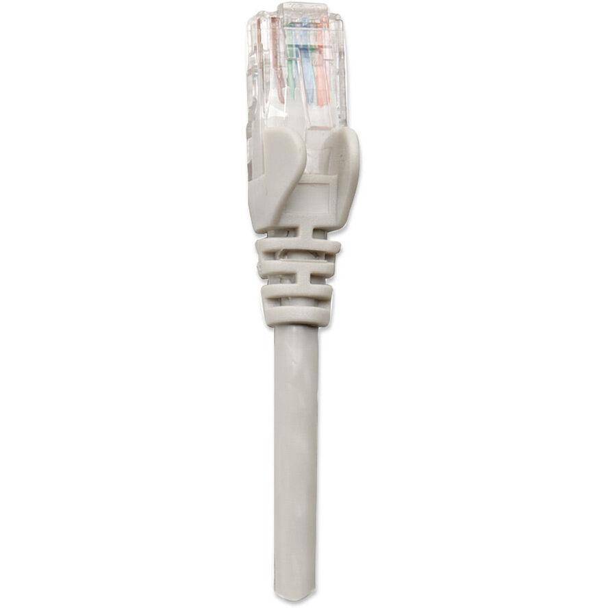 Intellinet 334112 RJ45 Netzwerkkabel, Patchkabel CAT 6 U/UTP 2.00 m Grau 1 St.