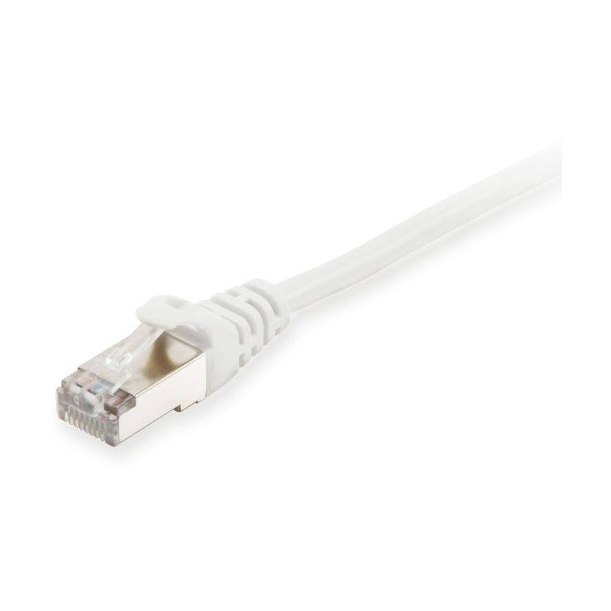 Equip 605515 RJ45 Netzwerkkabel, Patchkabel CAT 6 S/FTP 7.50 m Weiß vergoldete Steckkontakte 1 St.