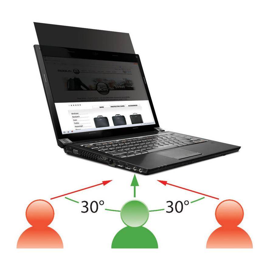 Mobilis Blickschutzfilter für Notebook - 39,6 cm Breitbild (15,6" Breitbild) - P
