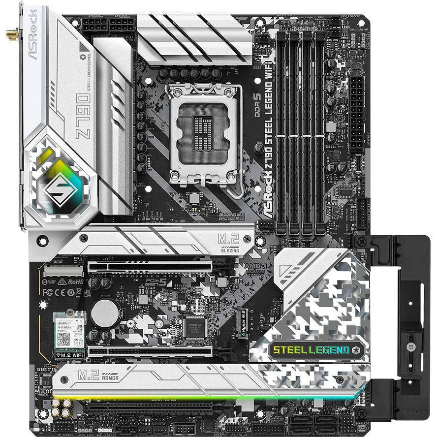 ASRock Z790 Steel Legend WiFi Mainboard Sockel (PC) Intel® LGA 1700 Formfaktor (Details) ATX Mainboard-Chipsatz Intel® Z790