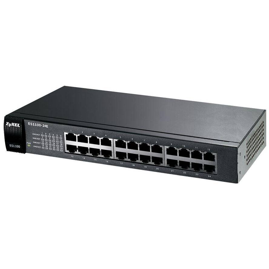ZyXEL ES-1100-24E - Switch - unmanaged - 24 x 10/100