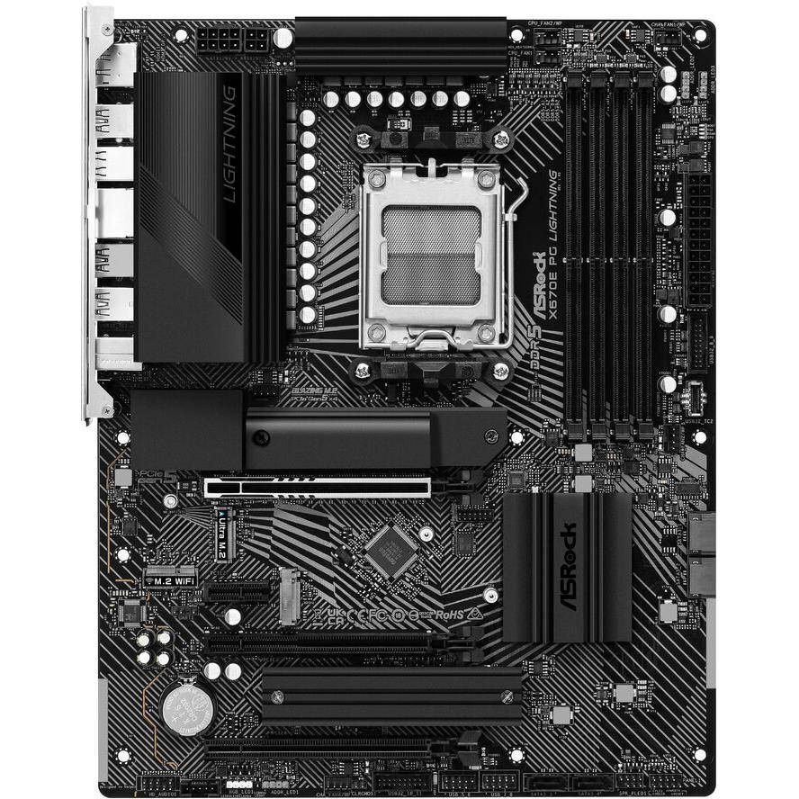 ASRock X670E PG LIGHTNING Mainboard Sockel (PC) AMD® AM5 Formfaktor (Details) ATX Mainboard-Chipsatz AMD® X670