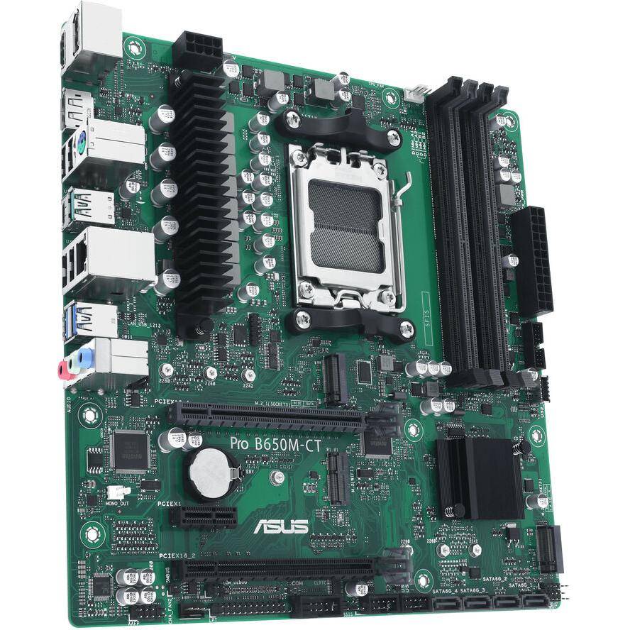 ASUS PRO B650M-CT-CSM - Motherboard - micro ATX - Socket AM5 - AMD B650 Chipsatz - USB-C 3.2 Gen2, USB 3.2 Gen 2, USB 3.