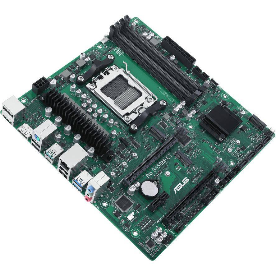 ASUS PRO B650M-CT-CSM - Motherboard - micro ATX - Socket AM5 - AMD B650 Chipsatz - USB-C 3.2 Gen2, USB 3.2 Gen 2, USB 3.