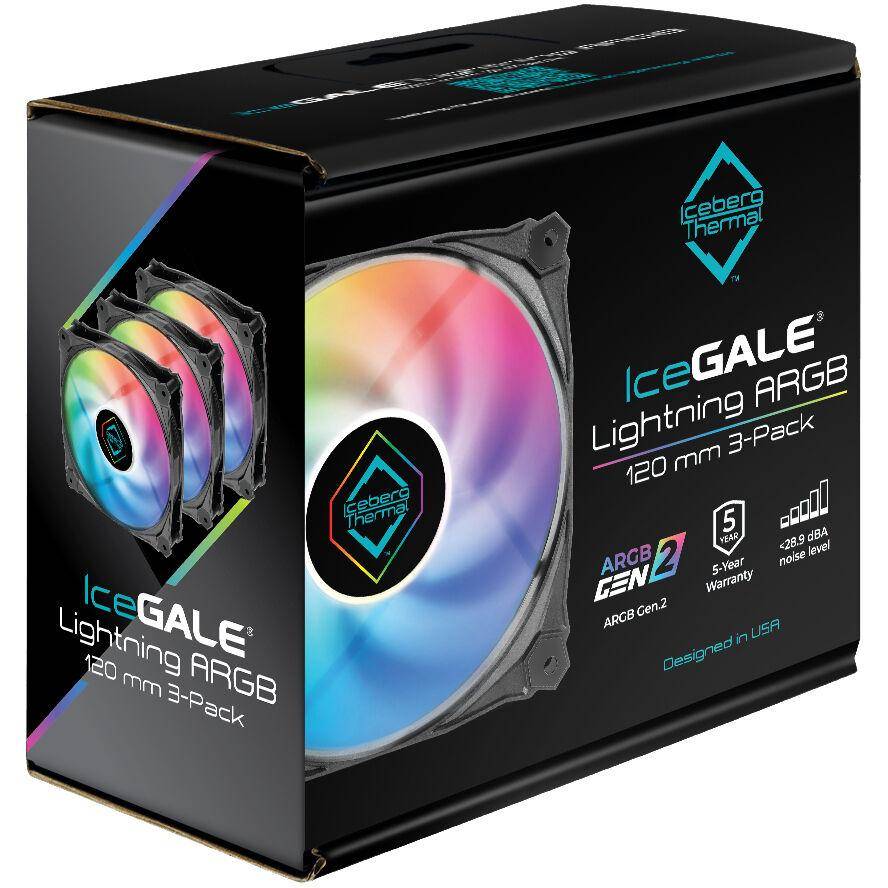 ICEBERG THERMAL IceGALE Lightning ARGB Gen2.0 120mm (3 Pack)