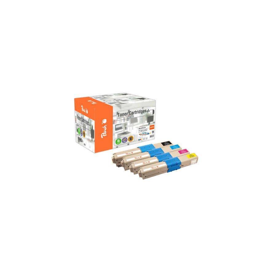 Peach Toner OKI C332-Series MultiPack bk c m y remanufactured - Wiederaufbereitet - Kompatibel