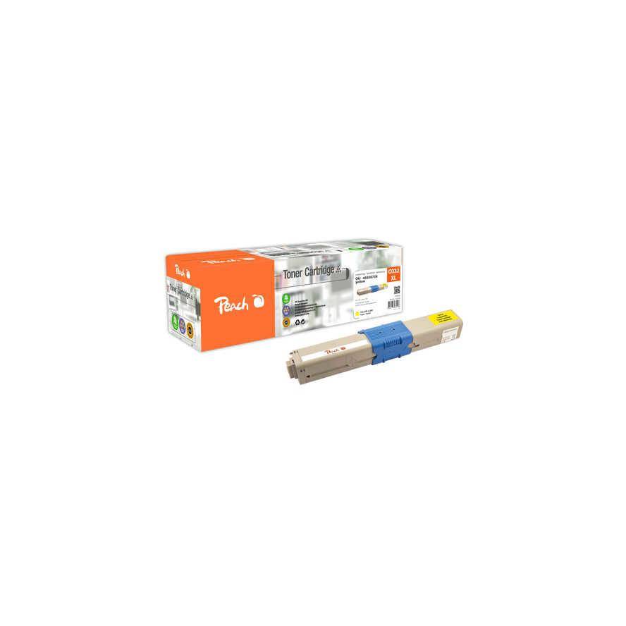 Peach Toner OKI C332XL 46508709 yellow remanufactured - Wiederaufbereitet - Kompatibel