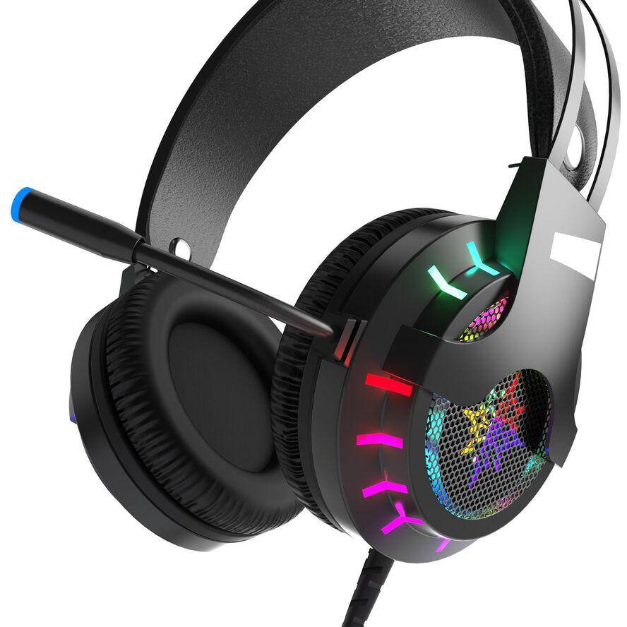 INCA Gaming Headset 7.1, USB, Vibration, RGB-LED retail Eingabe / Ausgabe Kopfhörer & Headsets