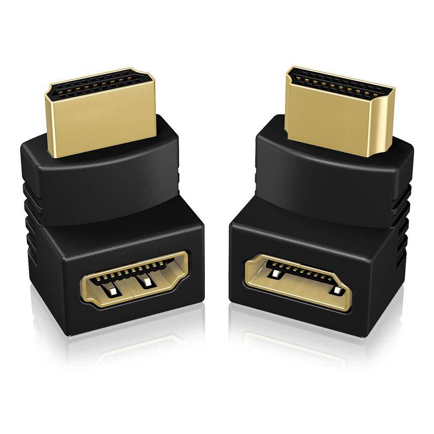 HDMI Adapter IcyBox HDMI Typ A -> HDMI Typ A St/Bu 90° (b)