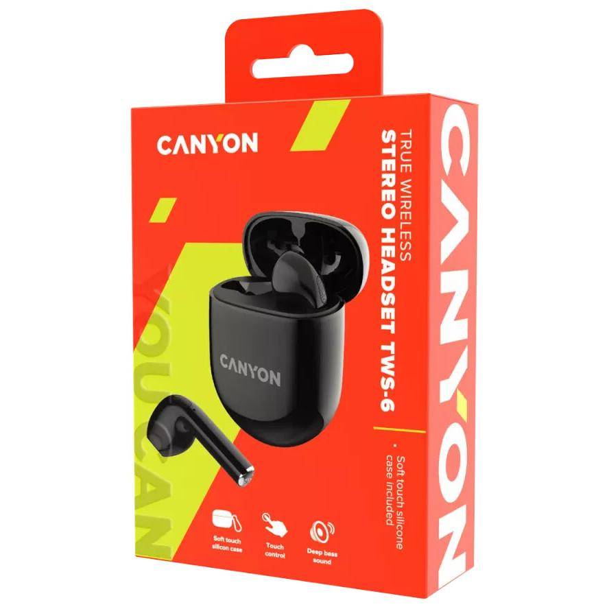 Canyon TWS-6 In-Ear-Buds True Wireless black