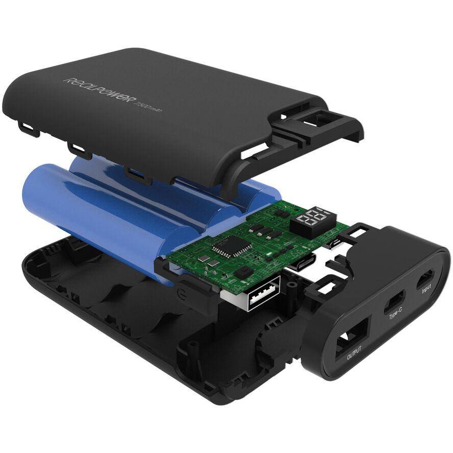 Ultron PB-7500C, 7500 mAh, Schwarz