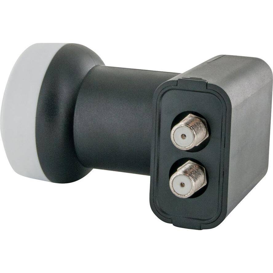 Schwaiger LNB2 Twin-LNB Teilnehmer-Anzahl: 2 Feedaufnahme: 40 mm Hellgrau, Weiß