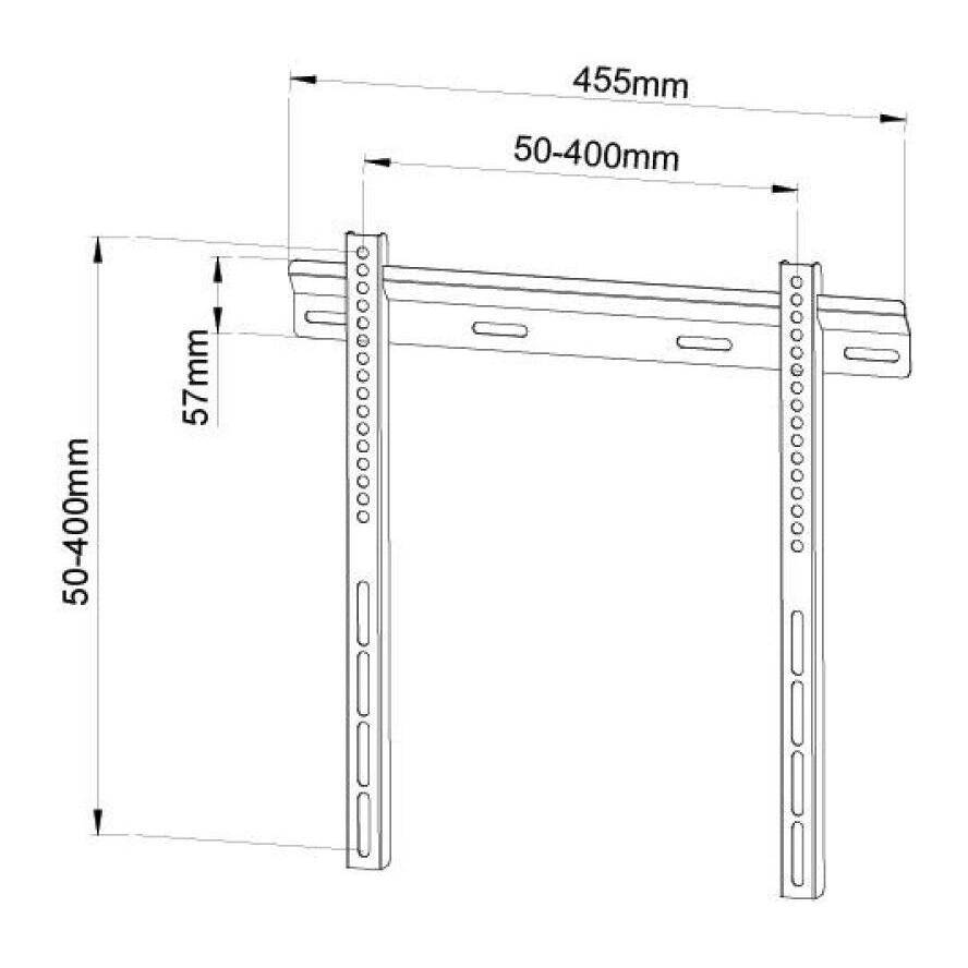 TECHly ICA-PLB-114M TV-Wandhalterung 58,4cm (23") - 139,7cm (55")