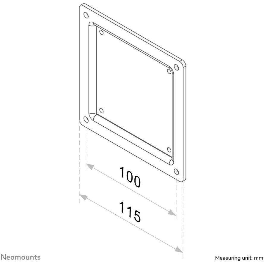 Neomounts VESA-Adapter Passend für Serie (Halter): Universal Schwarz