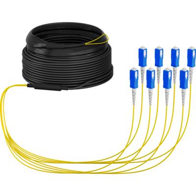 EFB ELEKTRONIK - Trunkkabel U-DQ ZN BH OS2 8E 1x8 SC-SC 20m Dca LSZH - Kabel - 20 m - Kabel - 20 m