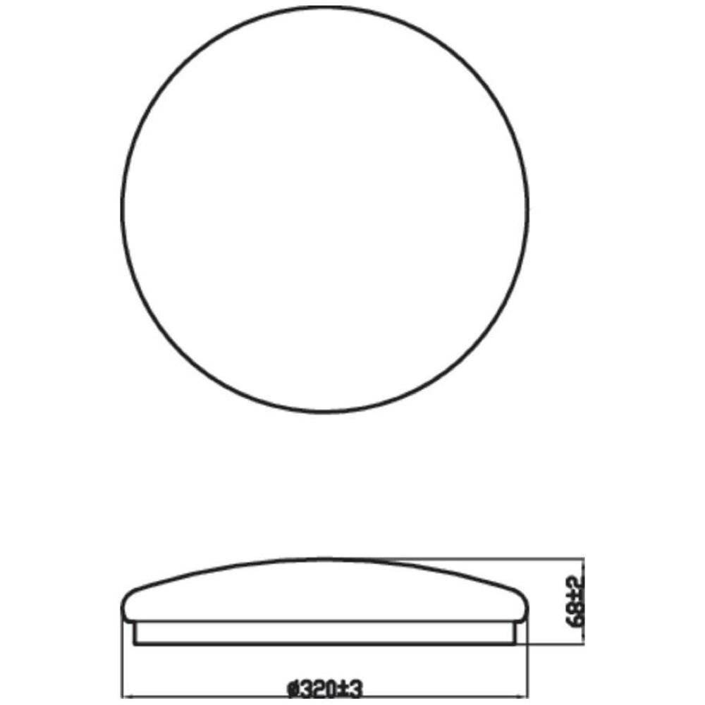 LED Deckenleuchte Cl200 in Weiß 17W 1700lm