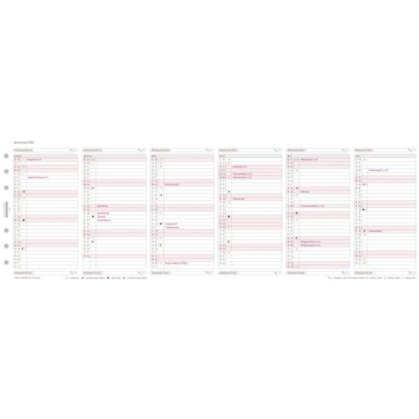 Jahresplan Midi mit Leporellofalzung Kalendarium 2026