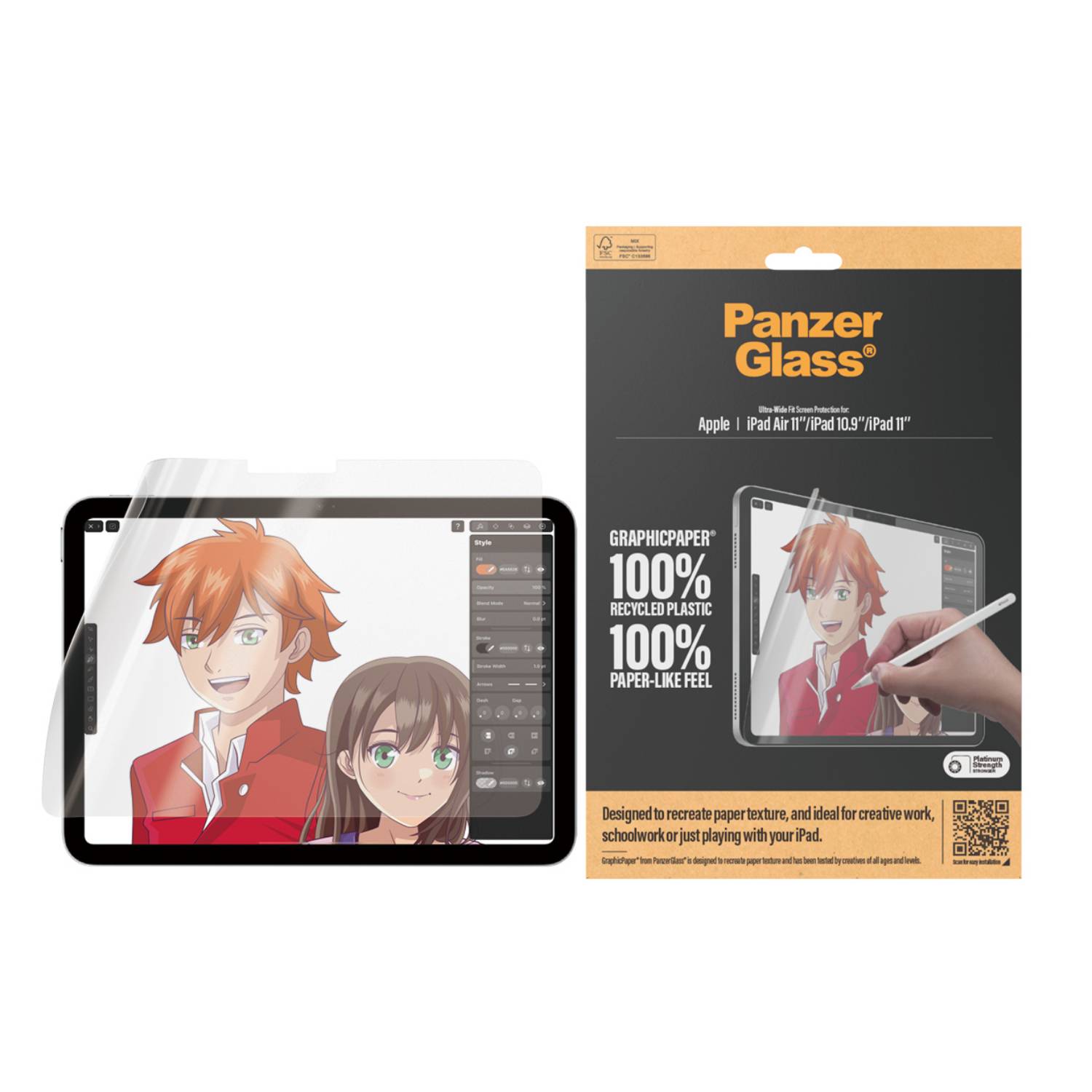 PanzerGlass Ultra-Wide Fit Displayschutzglas Apple iPad 10.9" (10. Gen, 2022) 1 St. 2834