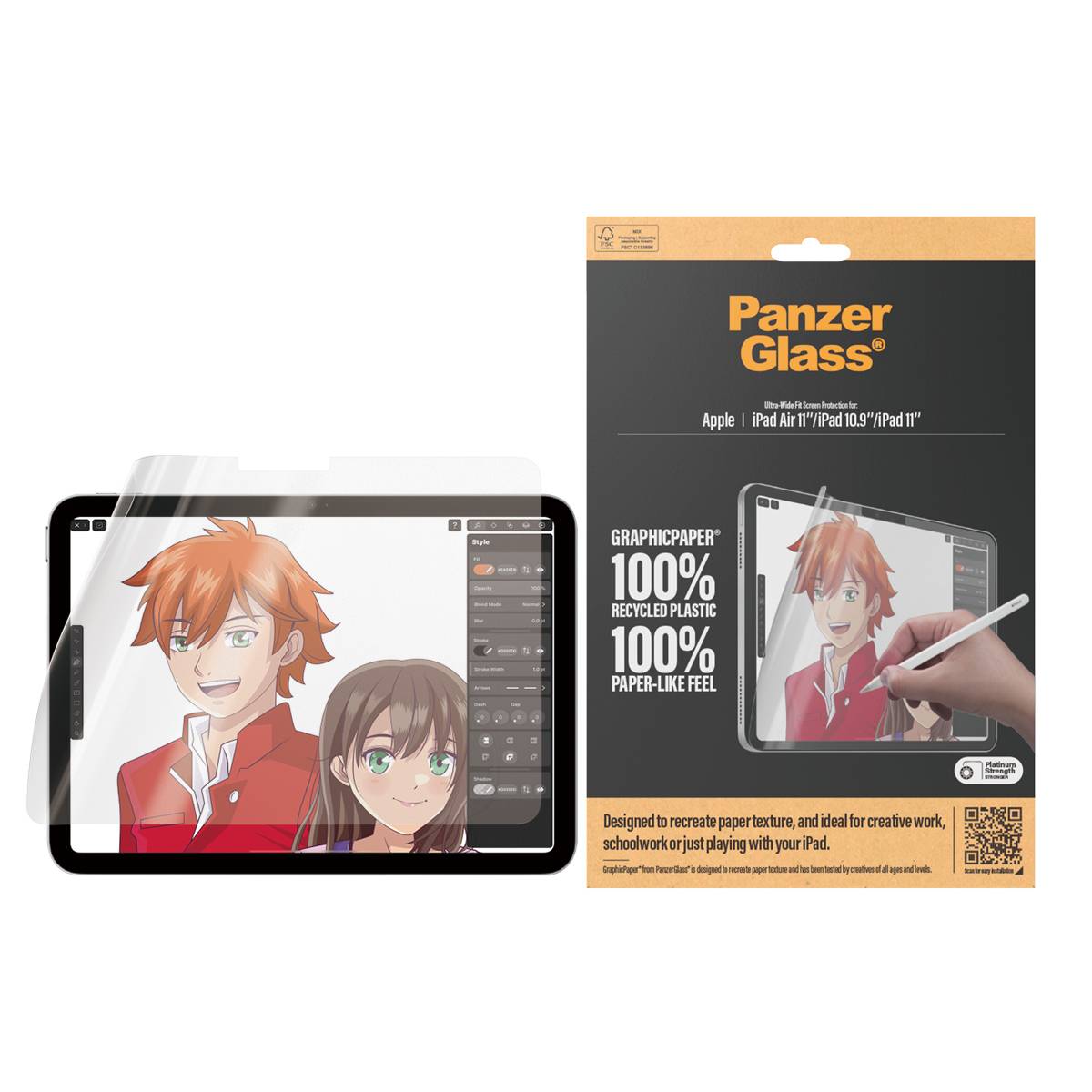 PanzerGlass Ultra-Wide Fit Displayschutzglas Apple iPad 10.9" (10. Gen, 2022) 1 St. 2834