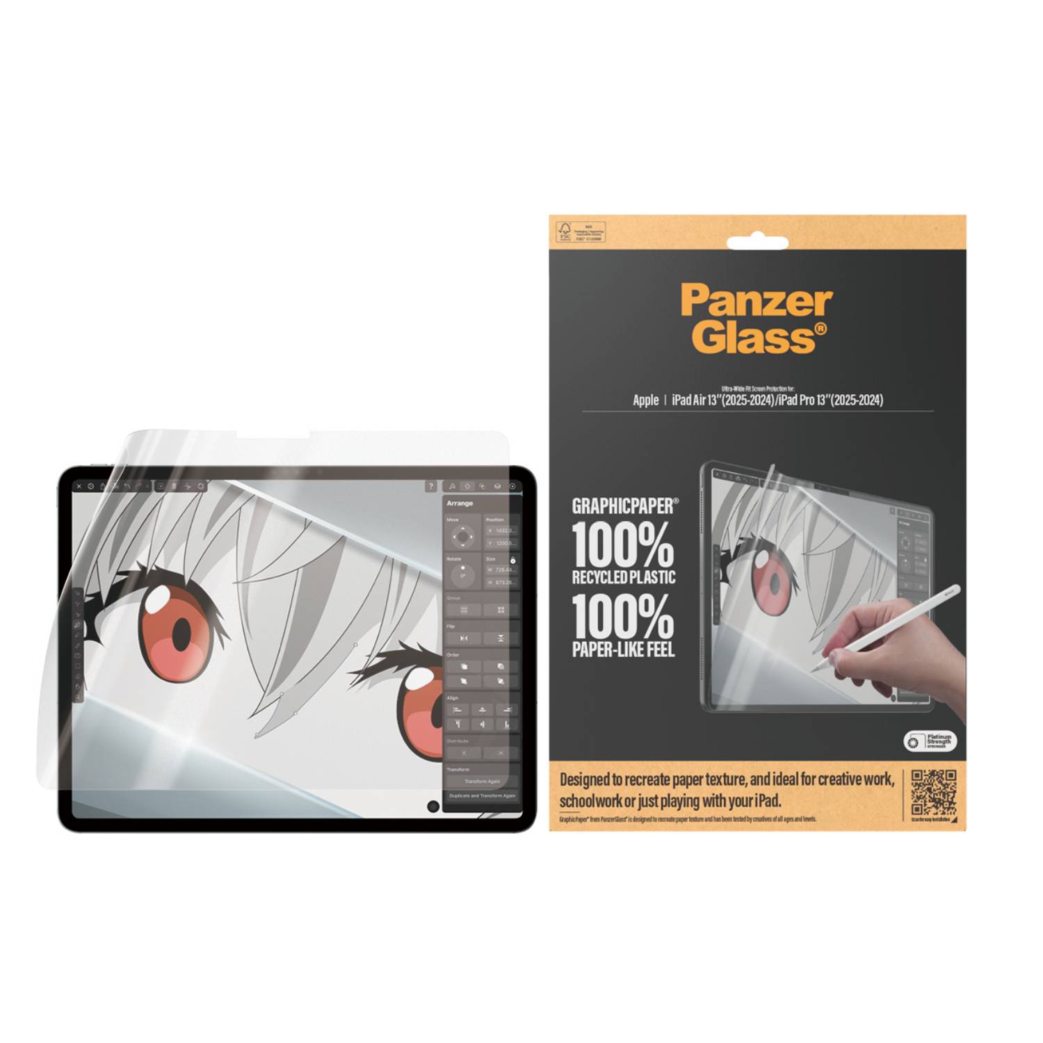 PanzerGlass Ultra-Wide Fit Displayschutzglas Apple iPad Air 13" (M2, 2024) 1 St. 2836