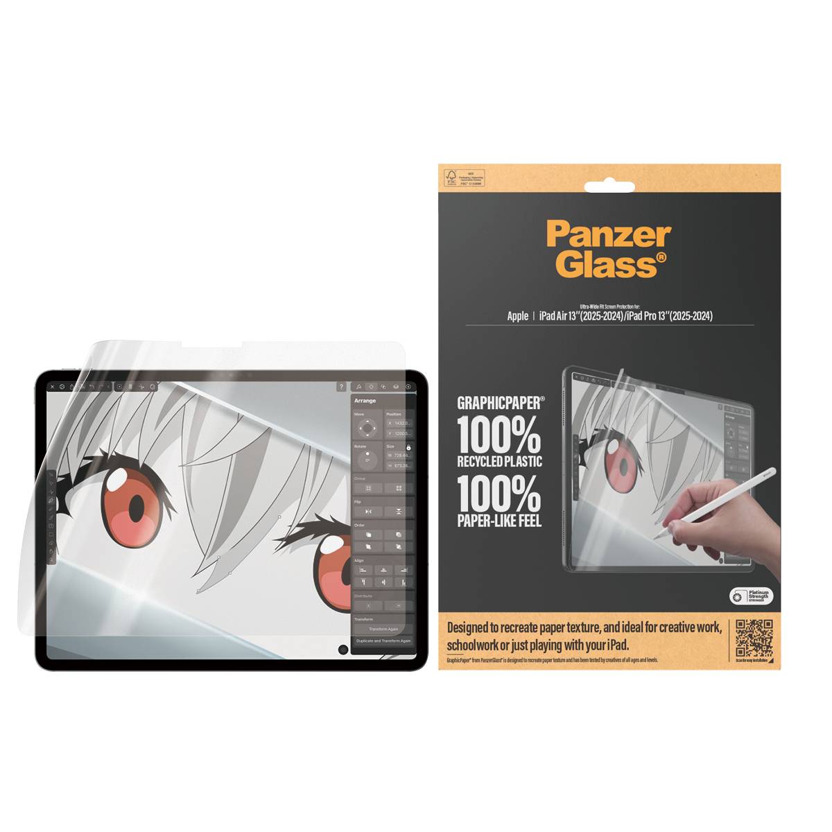 PanzerGlass Ultra-Wide Fit Displayschutzglas Apple iPad Air 13" (M2, 2024) 1 St. 2836
