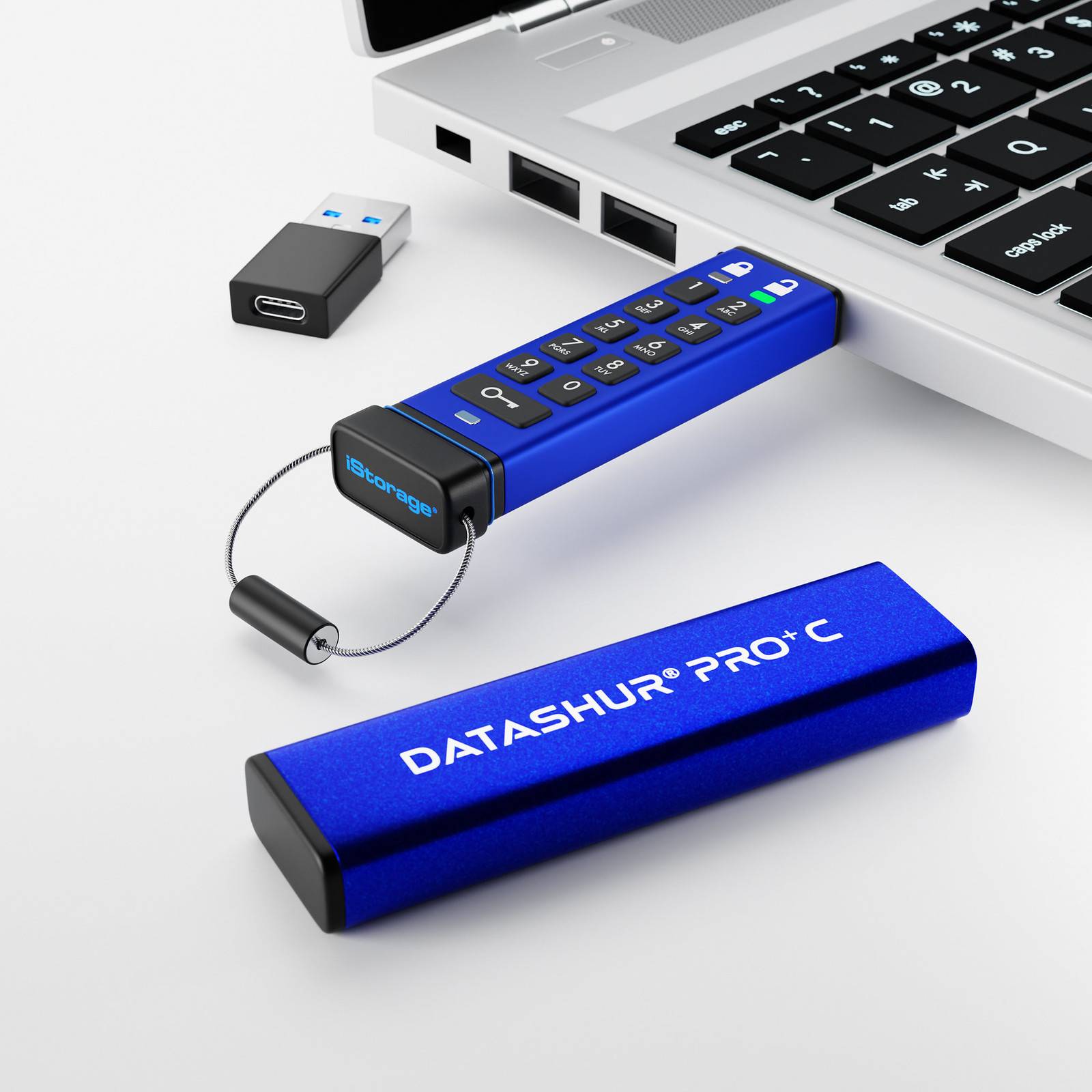 iStorage datAshur PRO+ C USB-Flash-Laufwerk verschlüsselt 256 GB USB 3.2 Gen 1