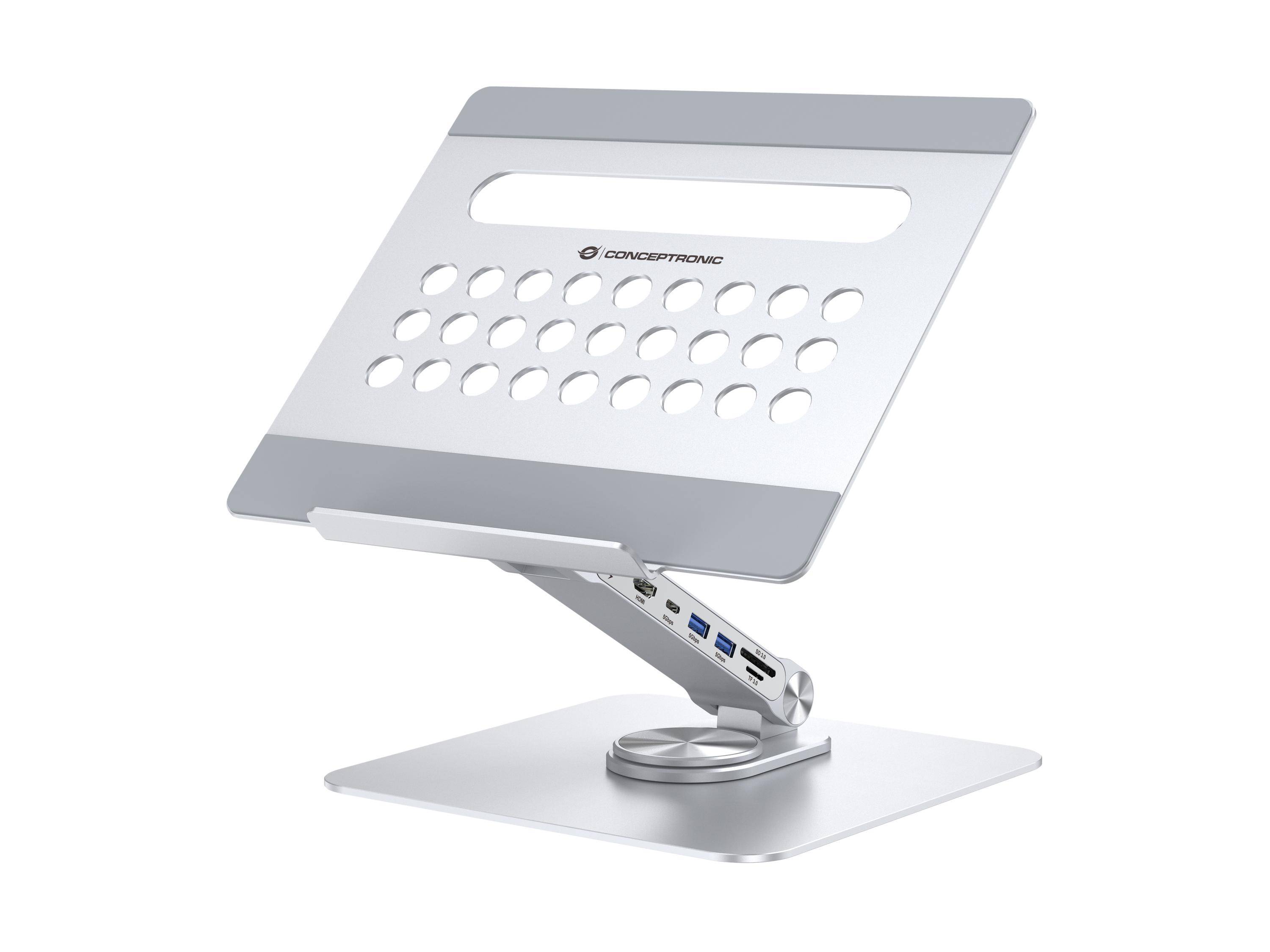 CONCEPTRONIC - Tablet Halterung inkl 7-in-1 Docking Station si