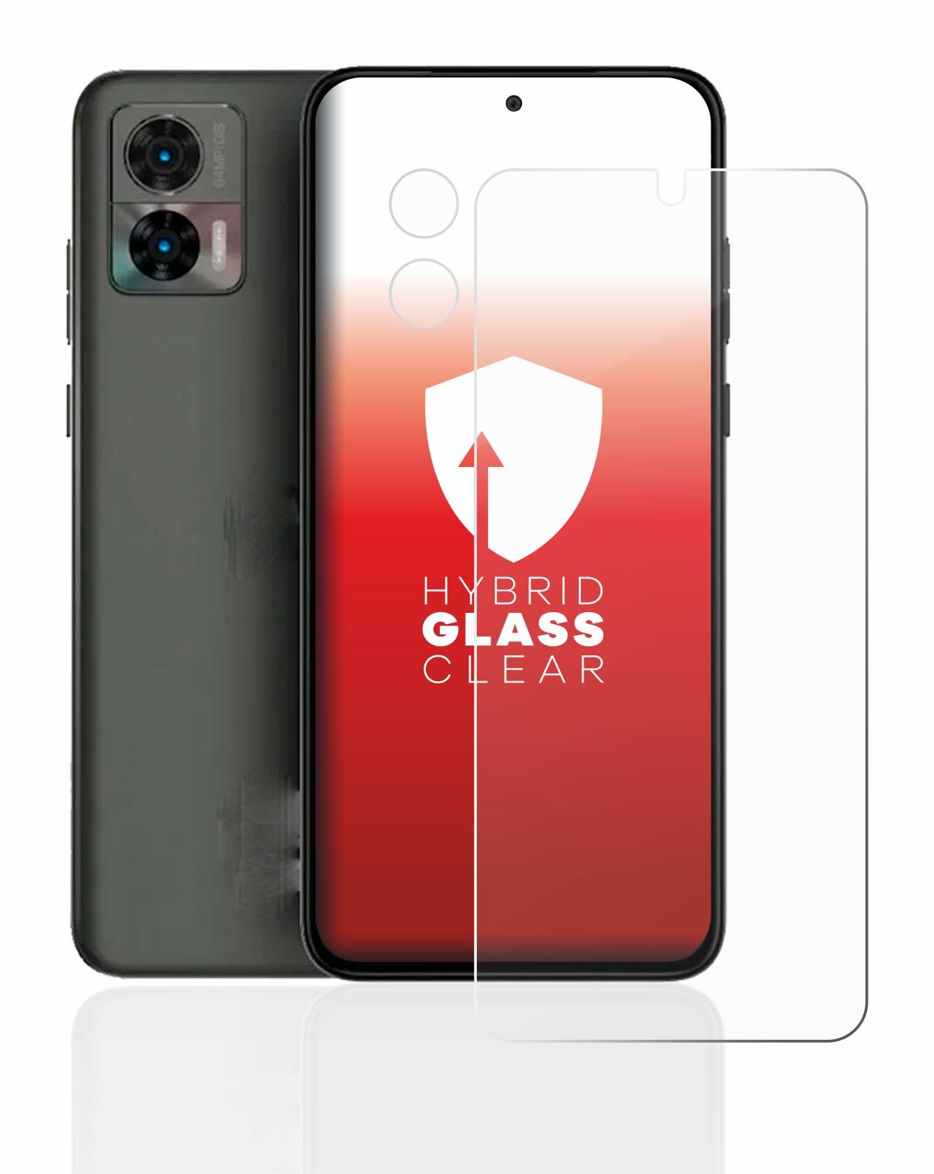 upscreen Hybrid Glas Schutz-Folie für Motorola Edge 30 Neo (Display+Kamera)
